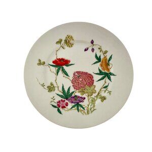 Limoges Plate 11” Wide Set of 4 Floral Design Vintage French Collectibles China